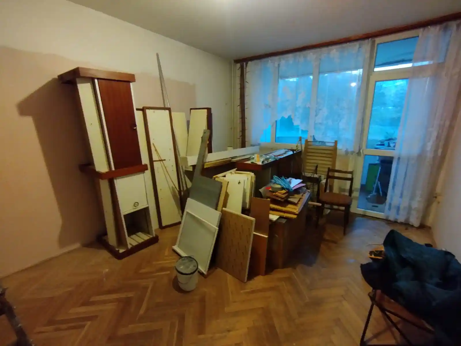 Prostor před zahájením vyklízení