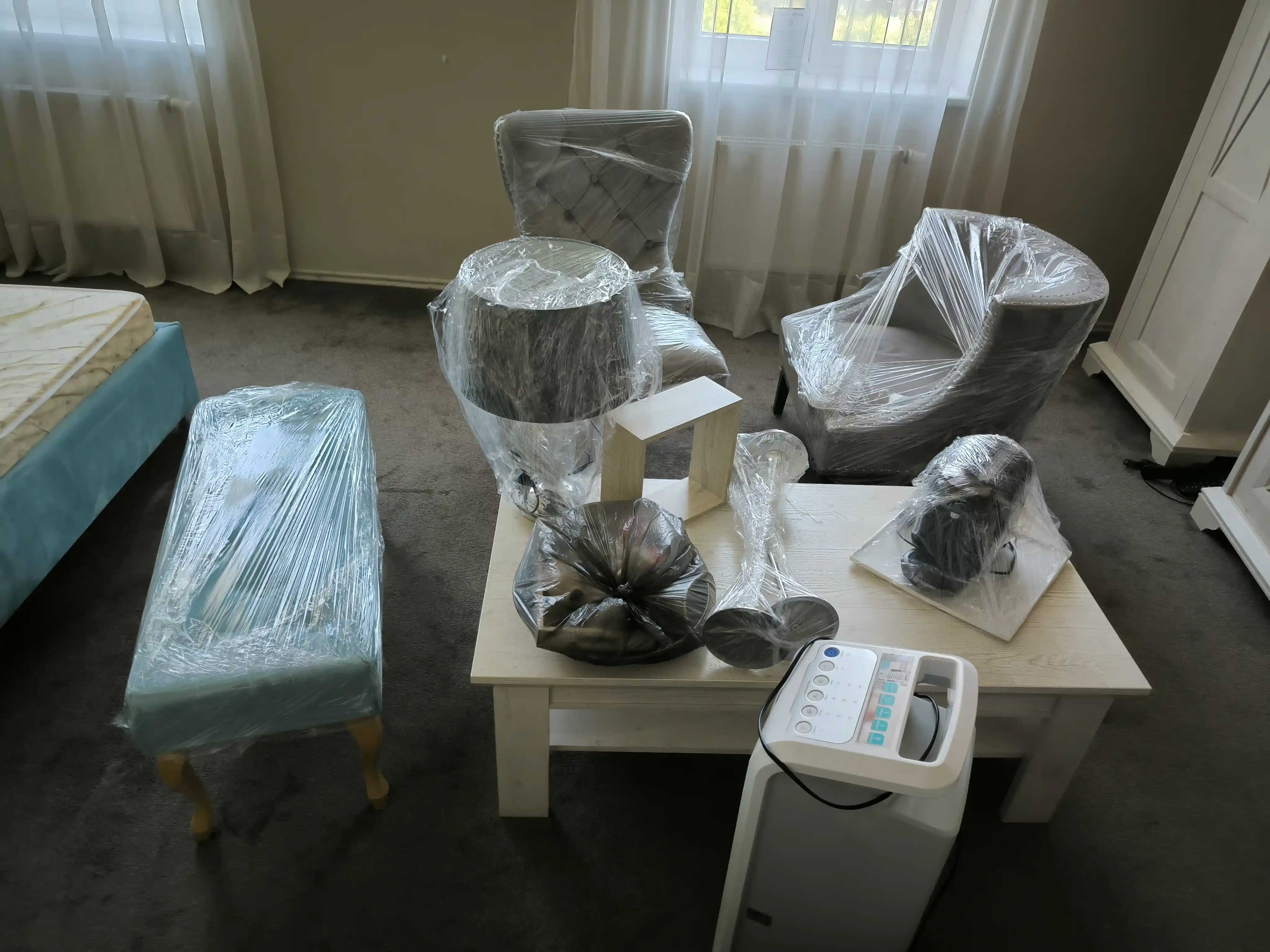 Zabalené vybavení připravené ke stěhování